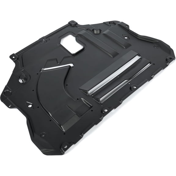 Engine Splash Shield Compatible with 2013-2019 Ford Escape 2015-2019 Lincoln MKC Replacement for FO1228125 EJ7Z6P013A Front Splash Under Cover Plastic Black