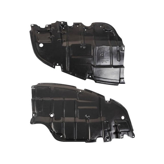 Engine Splash Shield Set 2 Piece - Compatible with 2007 - 2012 ES350 2008 2009 2010 2011