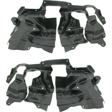 Engine Splash Shields Set of 2 Driver & Passenger Side For 2009-2017 BMW Pair