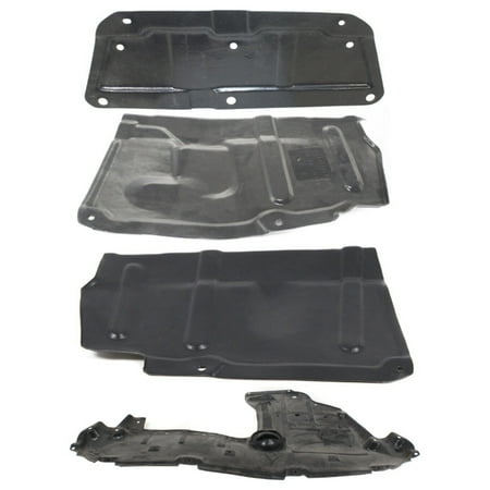 Engine Splash Shields Set of 4 Front & Rear Driver Passenger Side Left Right