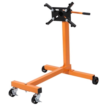 KUAFU 1000 Lb Capacity Engine Stand - 360 Degree Rotating Head With 4 Adjustable Arms & Caster Wheels