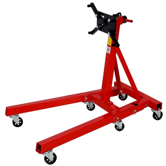 Engine Stand, 1250lbs Capacity Engine Motor Stand with 360 Degree Rotating Head, Heavy-Duty Foldable Engine Lift Stand with 4 Wheels, 4 Adjustable Arms