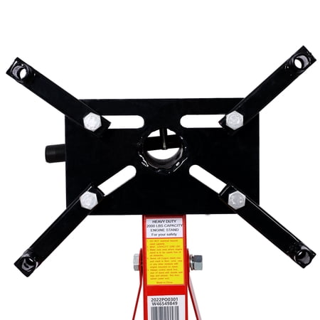Engine Stand, 2000 LBS Capacity Folding Engine Block Stand with 360° Rotating Head, Heavy-Duty Steel Vehicle Engine Repair Stand with Wheels for Garage Workshop