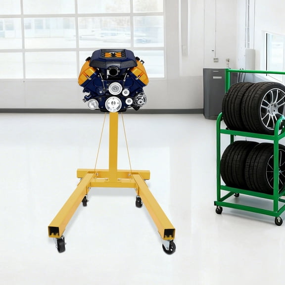 Engine Stand 2000 lbs Motor Hoist Dolly 360 Degree Adjustable Mounting Head