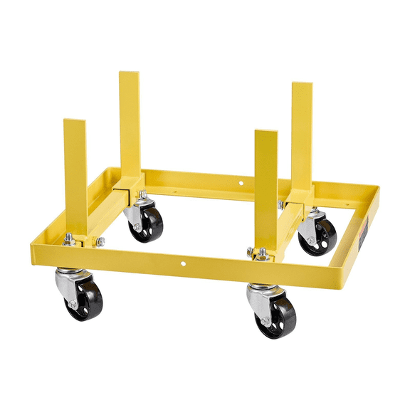 Engine Stand 750 LBS Adjustable Motor Hoist Dolly - Heavy Duty Steel - 4 Caster Wheels for Engine Repair & Maintenance