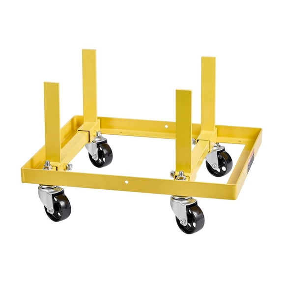 Engine Stand 750 LBS Adjustable Motor Hoist Dolly with 4-Caster Heavy-Duty Steel