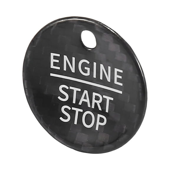Engine Start Stop Button Cover Push Start Button Ignition Protective Cover Black for Ford Focus Mondeo Taurus Edge