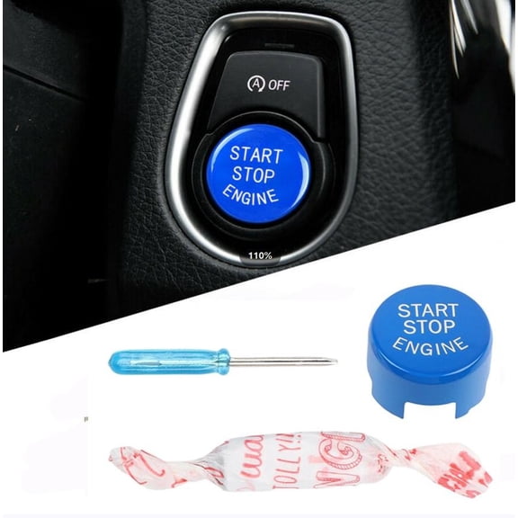 Engine Start Stop Button Switch Cover Trim for BMW 1 2 3 4 5 6 7 Series X1 X3 X4 X5 X6 F20 F22 F30 F10 Interior Decor Blue