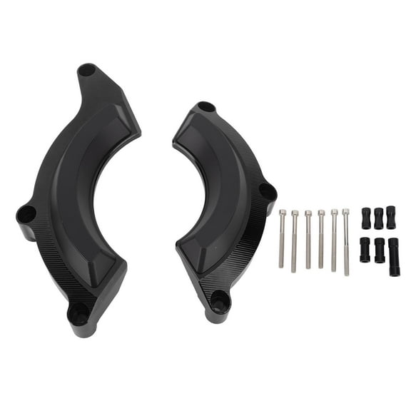 Engine Stator Guard Cover Motorcycle Engine Guard Cover Aluminum Alloy Rugged Construction for Z900 2017 to 2019 (Black)