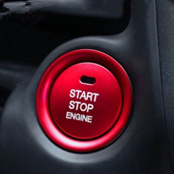 Engine Stop Push Button Cover Trim For Mazda 3 Axela Cx-3 Cx-4 Cx-5 (Red) Fangkenuo