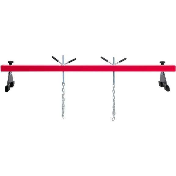 Engine Support Bar 1100 Lbs Capacity 2 Point Lift Holder with Dual Hooks for Engine Hoist Stable Transverse Bar for Home Garage and Auto Repair Shop