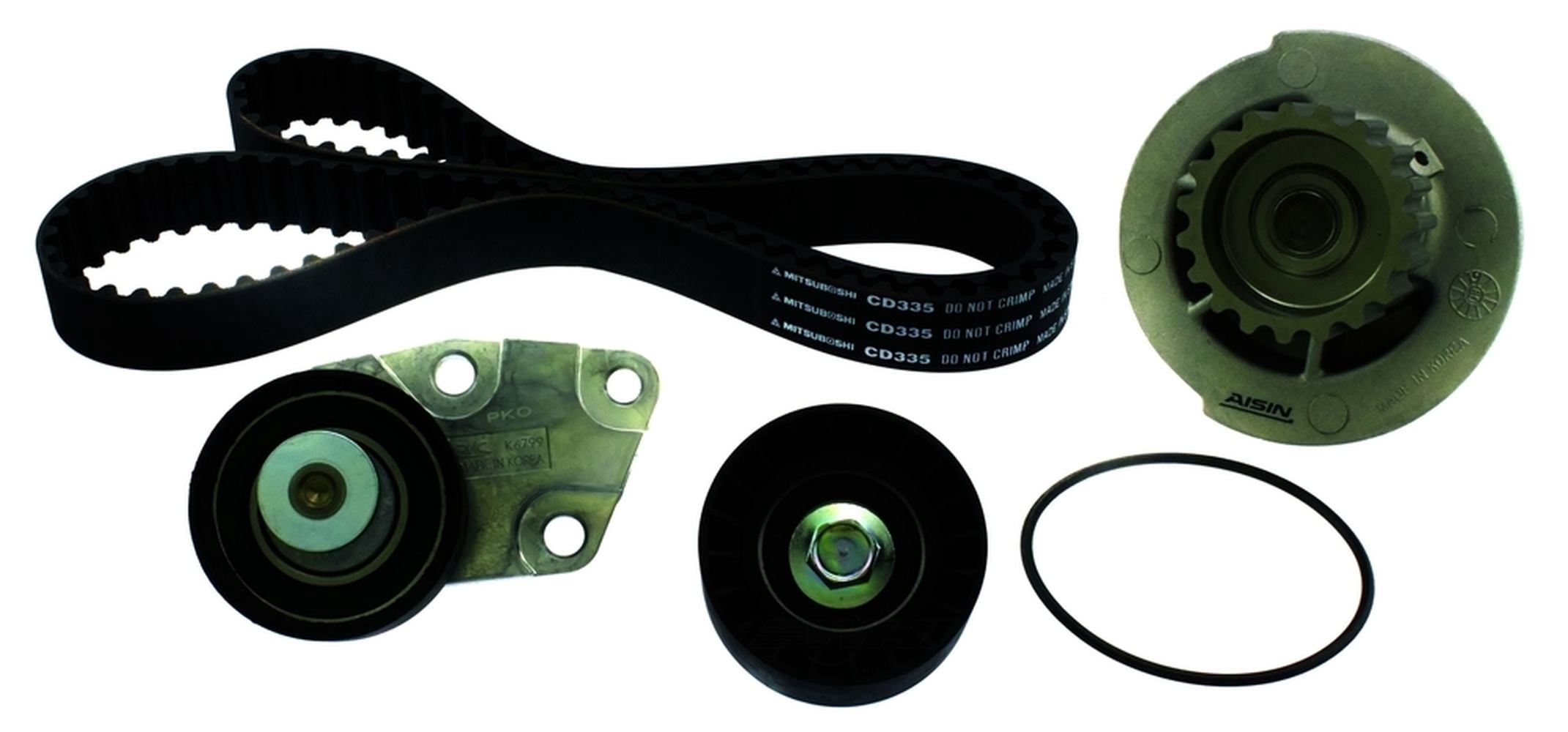 Engine Timing Belt Kit with Water Pump Fits select: 2004-2011 CHEVROLET AVEO
