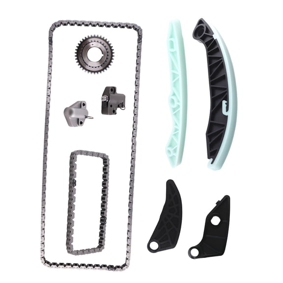 Engine Timing Chain Kit with Sprocket for Jeep Compass Dodge Caliber Chrysler 200 2.4L 2.0L 9-0736S MN183891 4884870AB Includes Guide Rails and Tensioners, Engine System