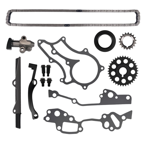 Engine Timing Chain Kit for Toyota 4Runner Pickup 2.4L 22R 22RE 1985-1995, Replacement for 13540-38012 13523-38011, includes Cam Sprocket, Crank Sprocket, Tensioner & Gaskets