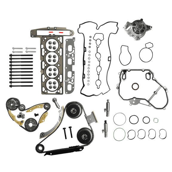 Engine Timing Chain Kit VVT Head Gasket Set Water Pump for Chevy Equinox Orlando GMC 2.4L 2010-2017