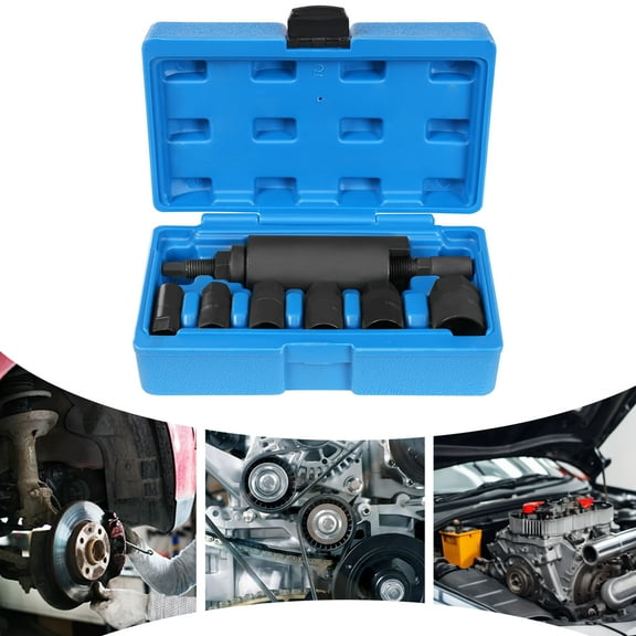 Engine Tools Set, Drive Shaft Puller Extractor, M16-M30 Adapters, Carbon Steel, Hexagonal Design for Efficient Use, Comes with Tool Case