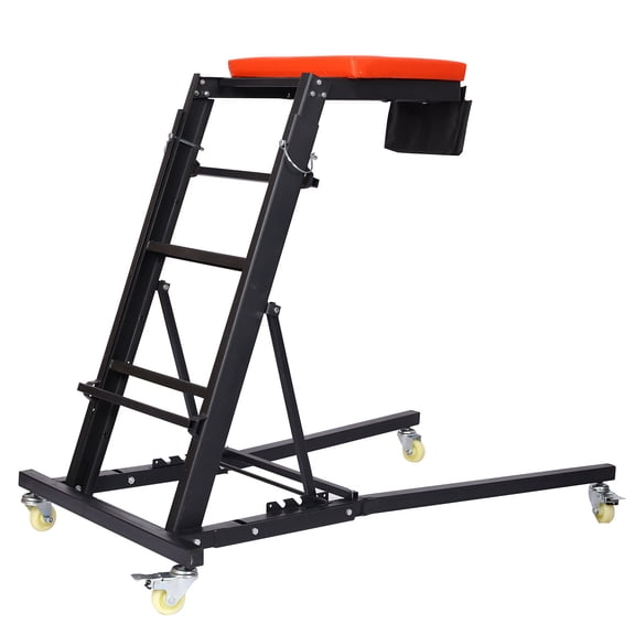 , Engine Top Creeper,Foldable Rolling Creeper, Black ,Metal ,