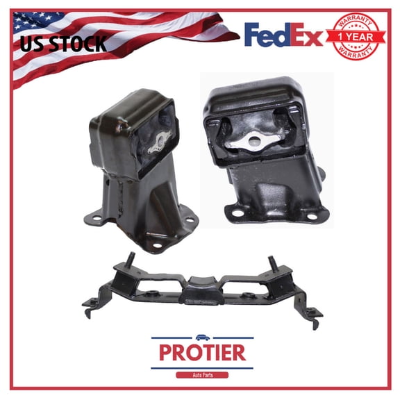 Engine & Trans Mount Set 3PCS for Jeep Sport Utility Grand Cherokee Commander V8 4.7l 287ci 2006-2010