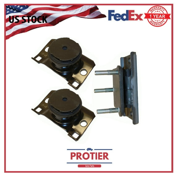 Engine & Trans Mount Set 3PCS for Nissan Sport Utility Pathfinder Xterra Frontier V6 4.0l 3954cc 2005-2015