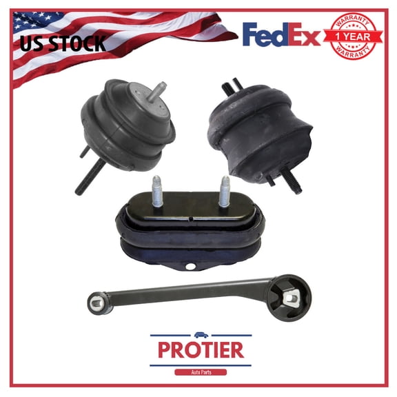 Engine & Trans Mount Set 4PCS for Buick Lucerne Cadillac Passenger Car Dts V8 4.6l 281ci 2006 - 2011