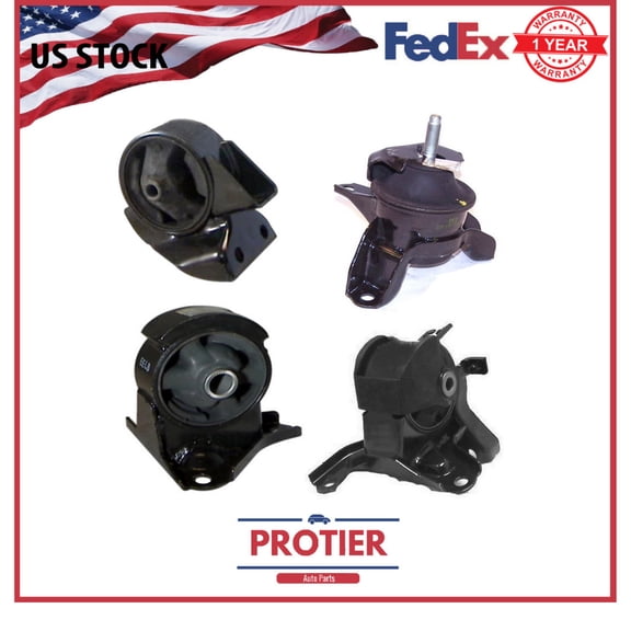 Engine & Trans Mount Set 4PCS for Hyundai Sport Utility Tucson Kia Sport Utility Sportage L4 2.0l 1975cc 2005 - 2008