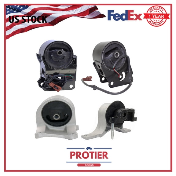 Engine & Trans Mount Set 4PCS for Nissan Maxima Passenger Quest Van Car Altima V6 3.5l 3498cc 2002-2006