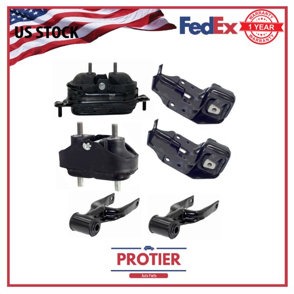 Engine & Trans Mount Set 6PCS for Buick Pontiac  Chevrolet Passenger Lumina Oldsmobile Cutlass Supreme Car Monte Carlo  Regal V6 3.1l 189ci V6 3.8l 231ciV6 3.4l 207ci 1994-2005