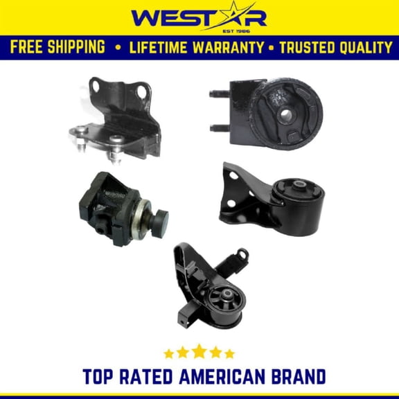 Engine & Trans Mount Set Compatible for 1993-1997 Mazda 626 2.5L Manual Replaces 9082 8073 8074 8456 8457