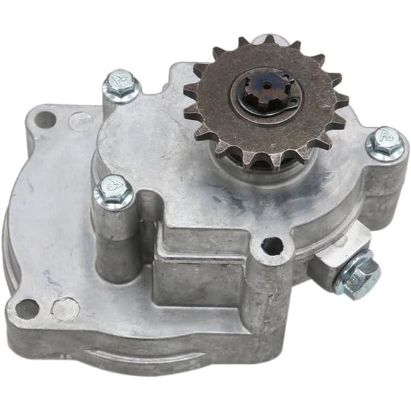 Engine Transmission Gearbox Reduction T8F 17T Backward Spin Clutch Drum Bell Housing Gear Box for 43cc 49cc 2-Stoke Pit Dirt Bike Pocket Rocket Bike Mini Quad ATV UTV Go Kart Golf Cart Buggy Moped