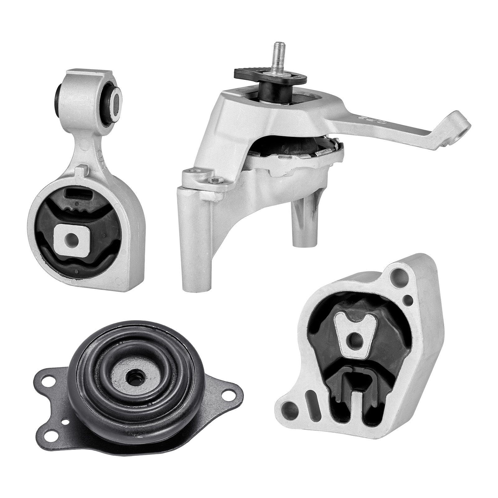 Engine Transmission Motor Mount Full Set of 4 - Compatible with Nissan Altima 2007 2008 2009 2010 2011 2012 2013 2014 2015 2016 2017 2.5L L4