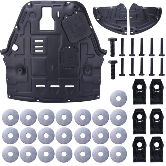 Engine Under Guard Plastic-Steel Engine Skid Plate Lower Engine Splash Shield for Kia K5 2021-2024