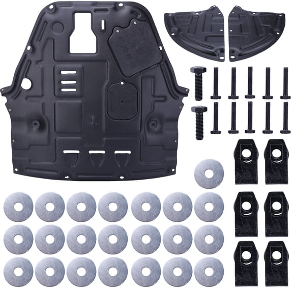 Engine Under Guard Plastic-Steel Engine Skid Plate Lower Engine Splash Shield for Kia K5 2021-2024