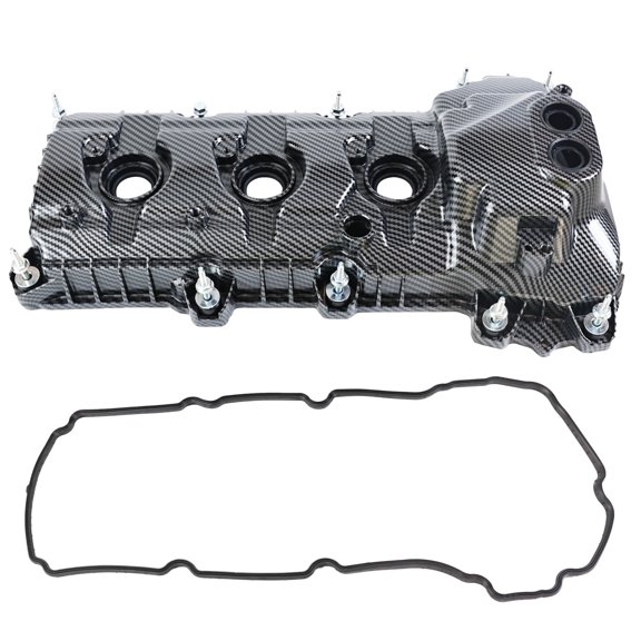 Engine Valve Cover Compatible with 2011-2017 Ford F150, 2011-2017 Mustang, 2013-2019 Police Interceptor Sedan, 2017-19 Lincoln Continental MKS MKT MKX MKZ V6 3.5L 3.7L (Right Side) with Gaskets Bolts
