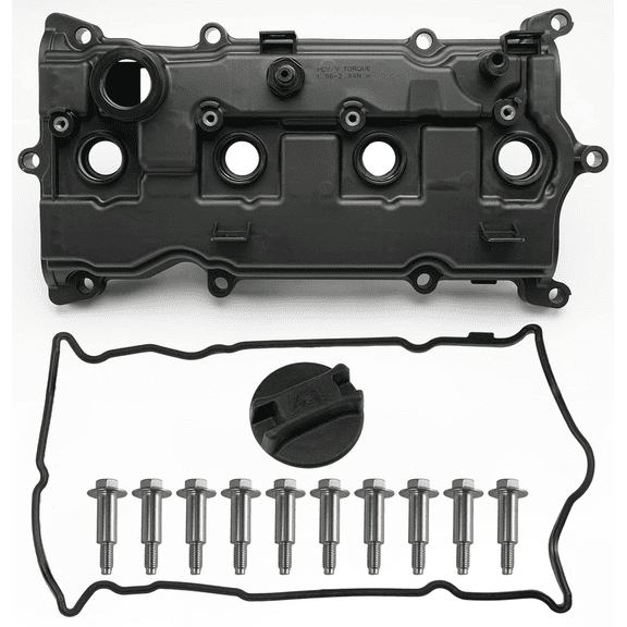 Engine Valve Cover with Gasket Bolts Oil Filler Cap Compatible with 2013-2018 Nissan Altima 2016-2017 Nissan Murano 2014 Nissan Pathfinder 2014-2017 Nissan Rogue Infiniti QX60 2.5L Part# 13264-3KY0A