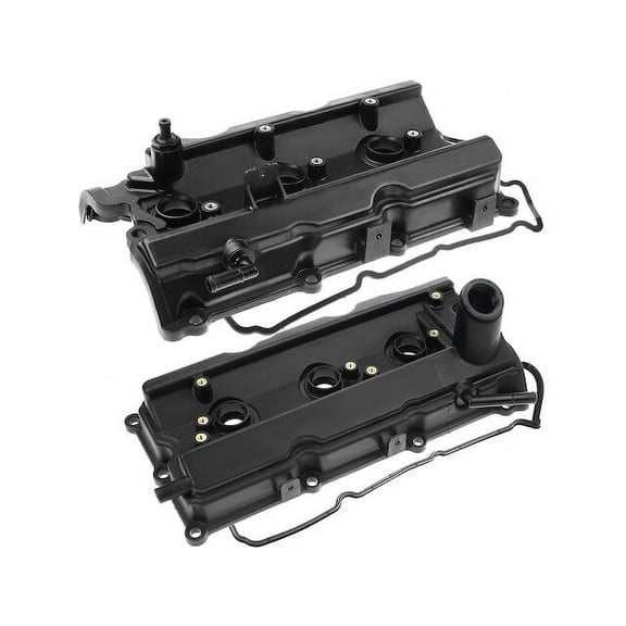 Engine Valve Cover Set 2 - Compatible with 2011 - 2018 Ford Explorer 3.5L V6 - Autopart Premium