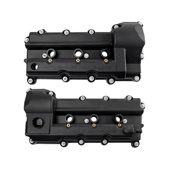 Engine Valve Cover Set 2 Piece - Compatible with 2006 - 2007 Dodge Magnum 2.7L V6