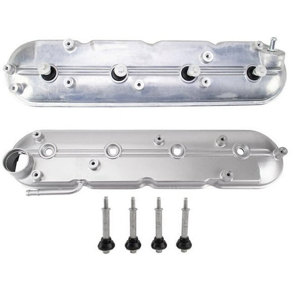 Engine Valve Cover Set 2 Piece - Compatible with 2007 Chevy Silverado 1500 Classic