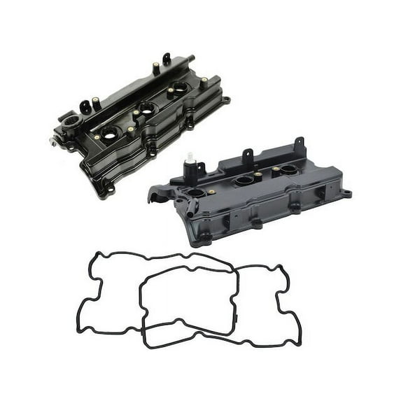 Engine Valve Cover Set 2 Piece Set - Compatible with 2002 - 2004 INFINITI I35 2003
