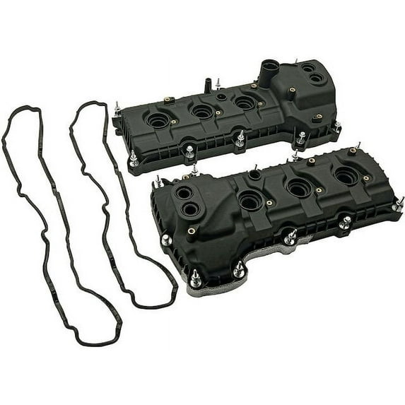 Engine Valve Cover Set - Compatible with 2015 - 2019 Ford Transit-250 3.7L V6 2016 2017 2018