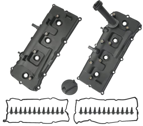 Engine Valve Cover Set with Gaskets, Bolts, Oil Filler Cap, PCV Valve ...
