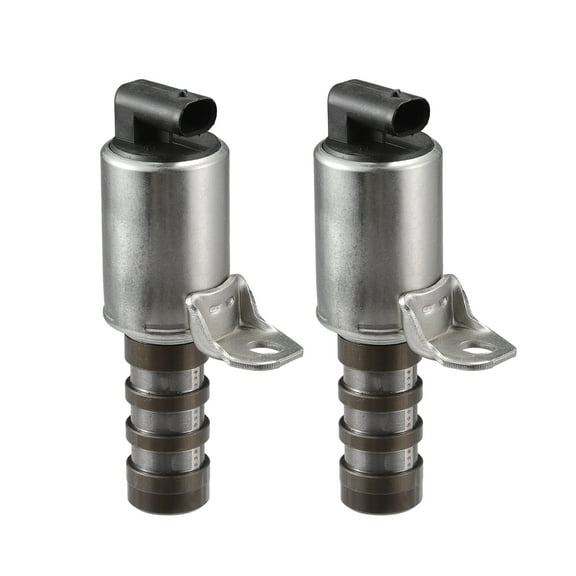 Engine Variable Valve Timing VVT Solenoid - for Ford Focus 2011-2018 Metal Silver Tone - 2 Pc