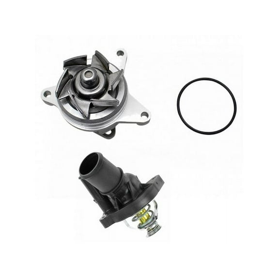 Engine Water Pump and Thermostat Assembly - Compatible with 2006 - 2019 Ford Fusion 2007 2008 2009 2010 2011 2012 2013 2014 2015 2016 2017 2018