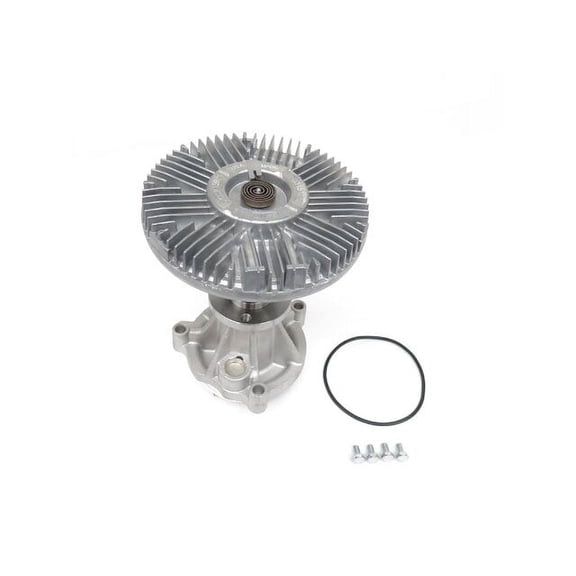 Engine Water Pump with Fan Clutch - Compatible with 1999 - 2005 Ford F-250 Super Duty 2000 2001 2002 2003 2004