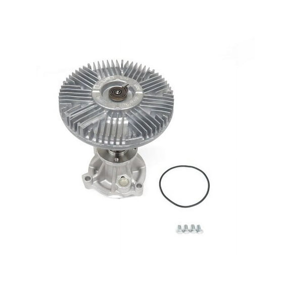 Engine Water Pump with Fan Clutch - Compatible with 1999 - 2010 Ford F-250 Super Duty 2000 2001 2002 2003 2004 2005 2006 2007 2008 2009