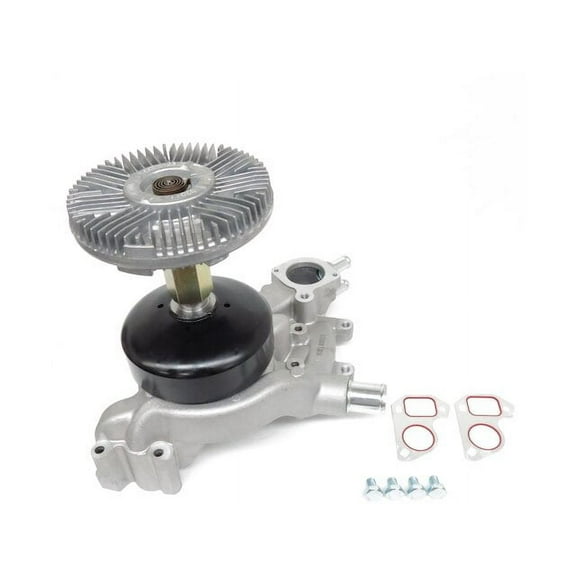 Engine Water Pump with Fan Clutch - Compatible with 2011 - 2019 GMC Sierra 2500 HD 2012 2013 2014 2015 2016 2017 2018