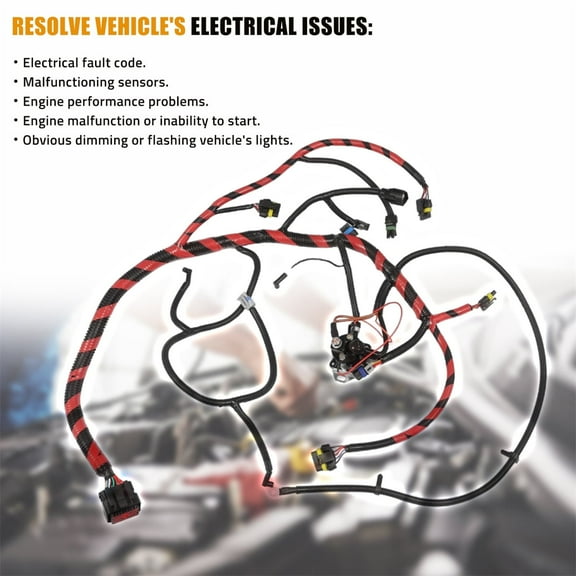 Engine Wiring Harness F6TZ9A451F For 1994-1996 Ford Powerstroke F250-F450 7.3L OEF6TZ-9A451-F