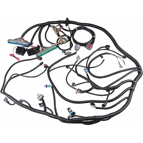 Engine Wiring Harness Professional Standalone Wiring Harness with 4L60E Transmission Drive By Wire, with Wiring Guide Manual, Compatible with DBW LS3 Engines 4.8 5.3 6.0 2003 2004 2005 2006 2007
