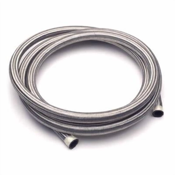 Engine Works 410815 Hose 41 Series Double Braided Stainless Steel -8 AN 15 ft.