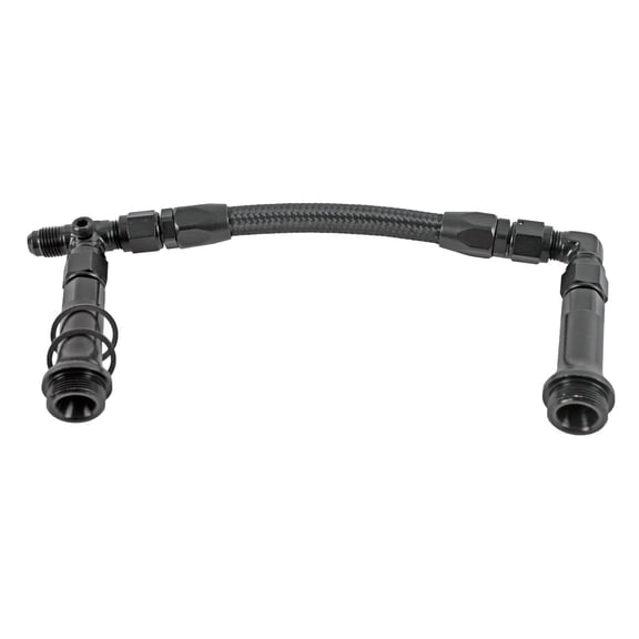 Engine Works 52139 Dual Feed Carburetor Fuel Line, Black - Holley 4150