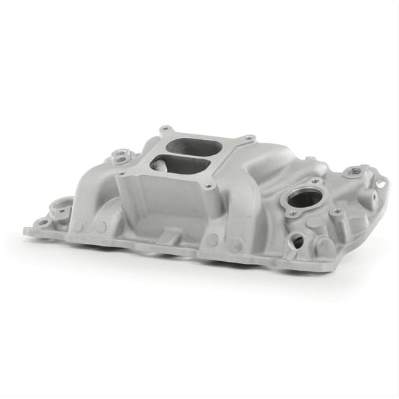 Engine Works 71353 Stage 2 Small Block Chevy Dual Plane Intake Manifold, Satin